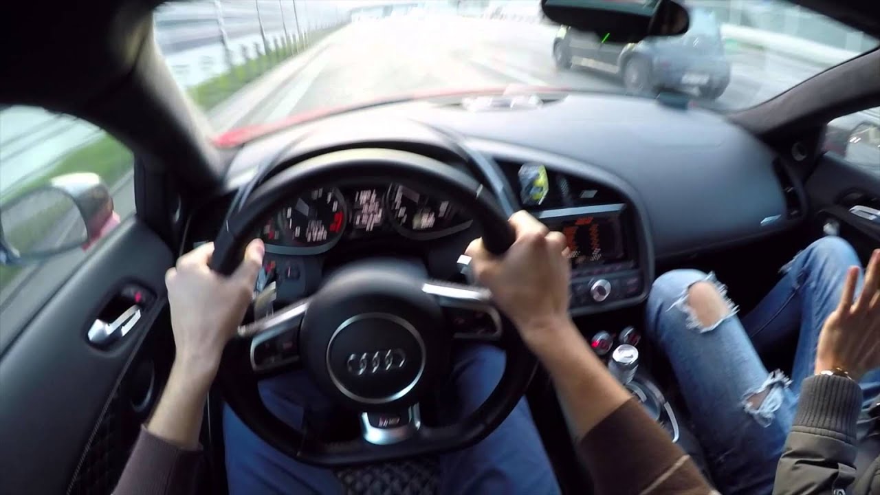 Audi R8 V10 525hp: GoPro outtakes - YouTube