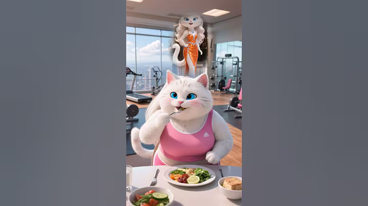 The Cat's Transformation，The Struggle of a Fat Cat #ai #cartoon#cat