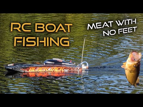 Crazy Fast RC Fishing Boat Trolling For Bass