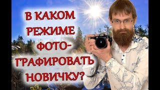 В каком режиме фотографировать новичку?