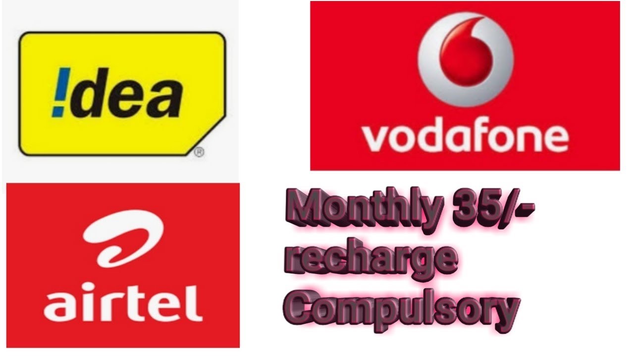 Monthly 35 taka recharge compulsory and TRAI said Idea Vodafone Airtel Telecom company