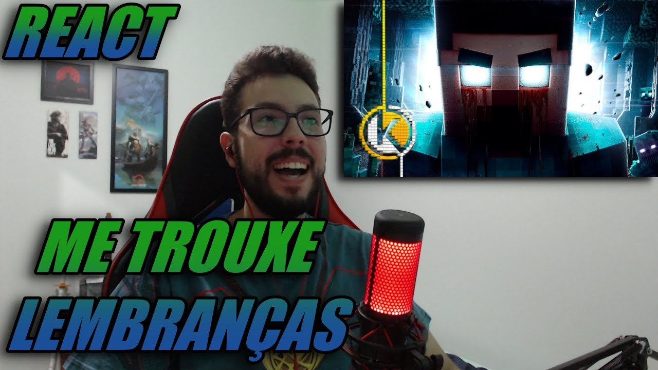 React + Análise: Herobrine (Minecraft) - Olhos Brancos | Okabe
