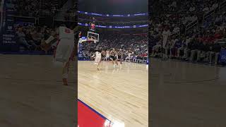 David Scholes x Chris Webber X courtside at The Detroit Pistons vs Milwaukee Bucks