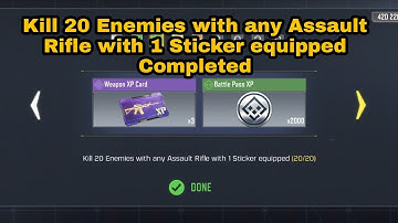 How to Kill 20 Enemies with any Assault Rifle with 1 Sticker equipped | Mod Crew COD Mobile