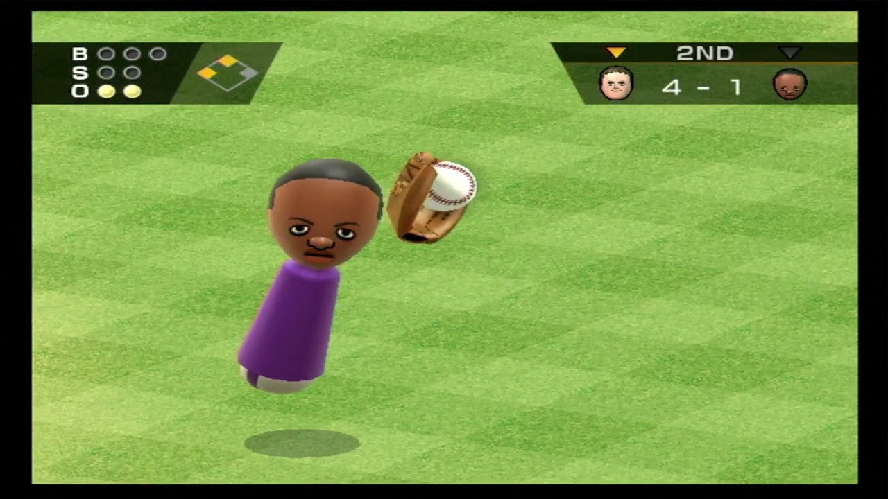 Wii Sports Baseball Michael vs Theo