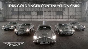 The first five Aston Martin DB5 Goldfinger Continuation cars