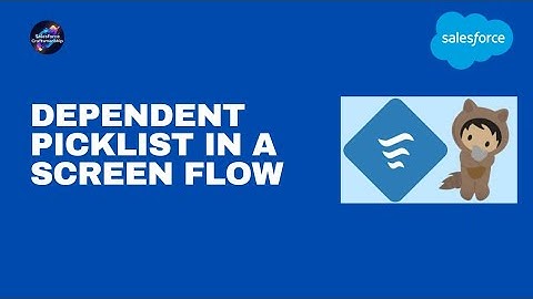 38.Dependent picklist in a screen flow