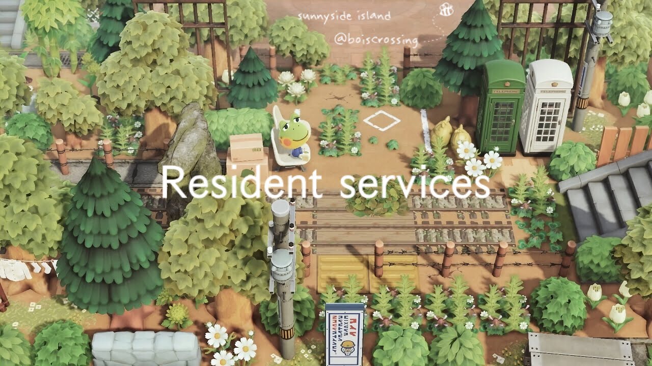 案内所 役場前 アイデア | Resident services idea | Speed Build | Animal crossing new horizons | ACNH | あつ森