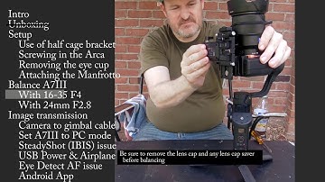 How to use a Sony A7III with a Zhyuin Weebill Lab (balancing and image transmission secrets)
