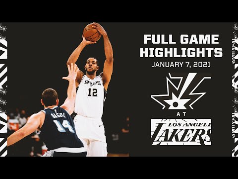 Highlights: Spurs vs. Lakers 1/7