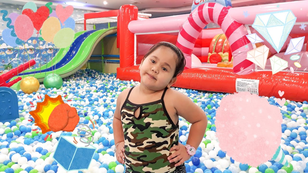 INDOOR PLAYGROUND FUN at PLAY N RIDE with SLIDES & INFLATABLES for KIDS ...