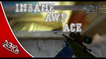 Insane AWP Wallbang ACE on Mirage - CS:GO (60fps)