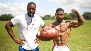 NFL Combine Training &  Running Routes | ATHLETIC FOOTBALL WORKOUT