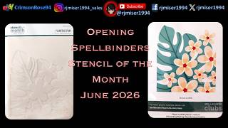 Opening Spellbinders Stencil of the Month June 2026