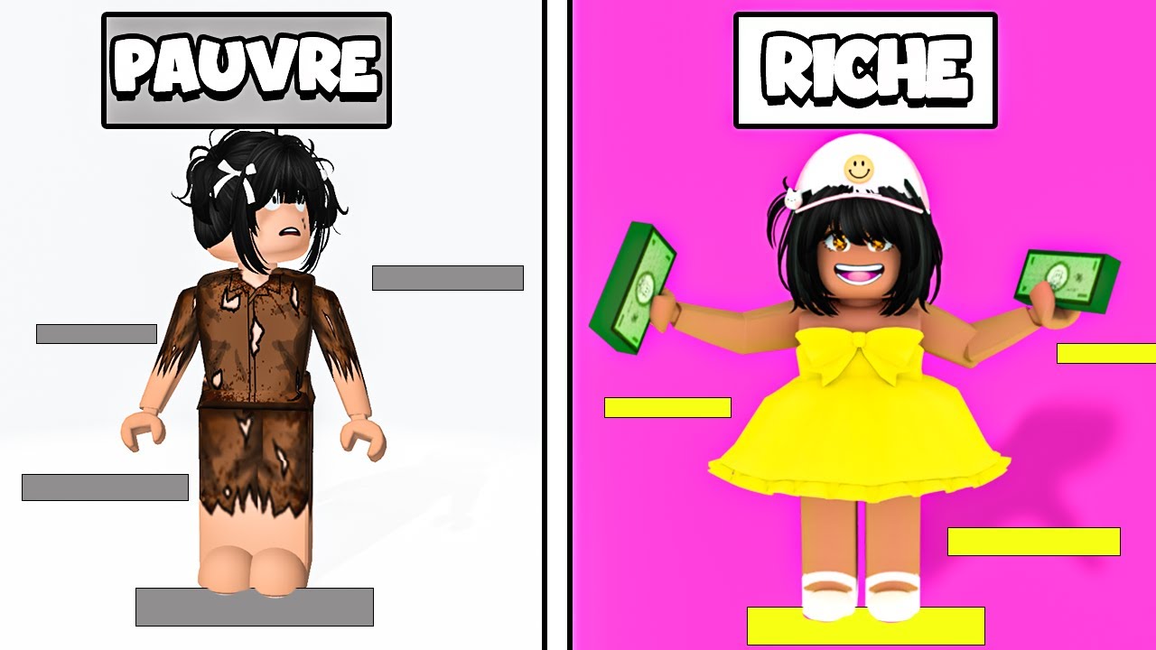 OBBY PAUVRE ET RICHE AVEC LES SŒURS JUMELLES SUR ROBLOX