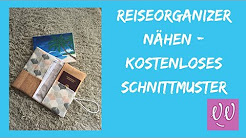 Reiseorganizer nähen | Mappe für Reiseunterlagen nähen - kostenloses Schnittmuster