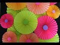 how to make paper fan / paper rosettes for party decorations