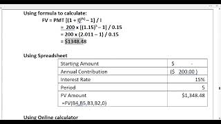Calculate Future Value (FV) when regular payments are provided