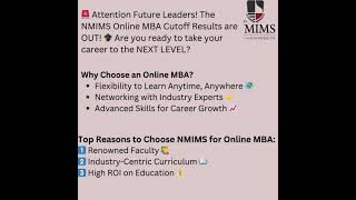 🚨 Attention Future Leaders! The NMIMS Online MBA Cutoff Results are OUT! 🎓 Are you ready to take y