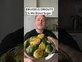 Brussels sprouts and my blood sugar. #bloodsugar #insulinresistance #brusselssprouts
