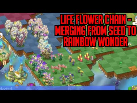 Merging From Seed To Rainbow Wonder - FULL LIFE TREE CHAIN | Merge Dragons