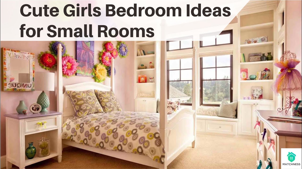 Cute Girls Bedroom Ideas for Small Rooms - YouTube