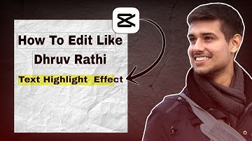 How to Highlight Text in CapCut like Dhruv Rathee | Easy Tutorial