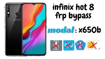 infinix hot 8 frp google bypass || modal x650b frp bypass | unlock tool