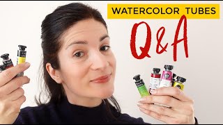 WATERCOLOR TUBES Q&A : Learn to use them !