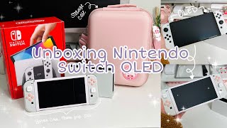 Unboxing Nintendo Switch OLED [in White] + Accessories