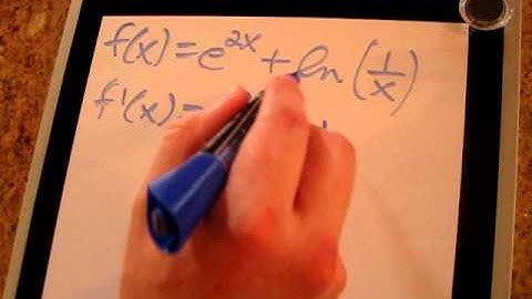 Derivatives of Exponential and Logarithmic Functions: Example