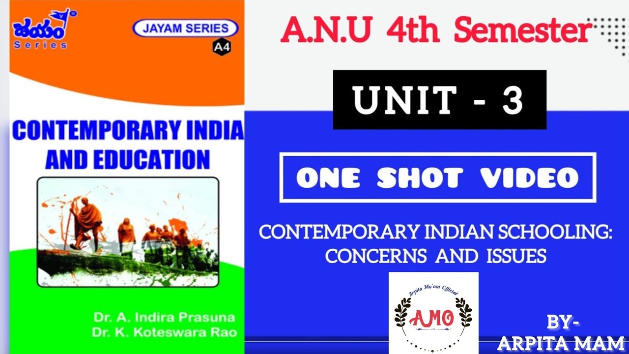4th semester ll PDF notes WhatsApp 89260 61938 Contemporary India And Education ll UNIT - 3 ll B.Ed