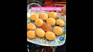 Instant Mango Rava mini cake #mangorecipe #cake #cakerecipe
