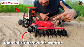 How to make Harrow using old paint cans for RC tractor . Implement for RC tractor.#ajmodelmaker