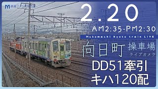 【ライブカメラ】京都 向日町操車場 2024-02-20 02:35- Kyoto Japan train live camera