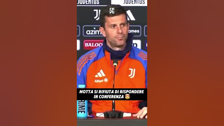 Motta fa scena muta in conferenza stampa. Cosa ne pensate? 👇 #motta #calcio #juventus