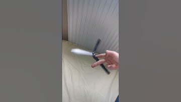 whip roll to 0g index roll (slow motion) (balisong/butterfly knife tricks)