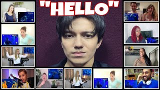 "HELLO" BY DIMASH REACTION COMPILATION