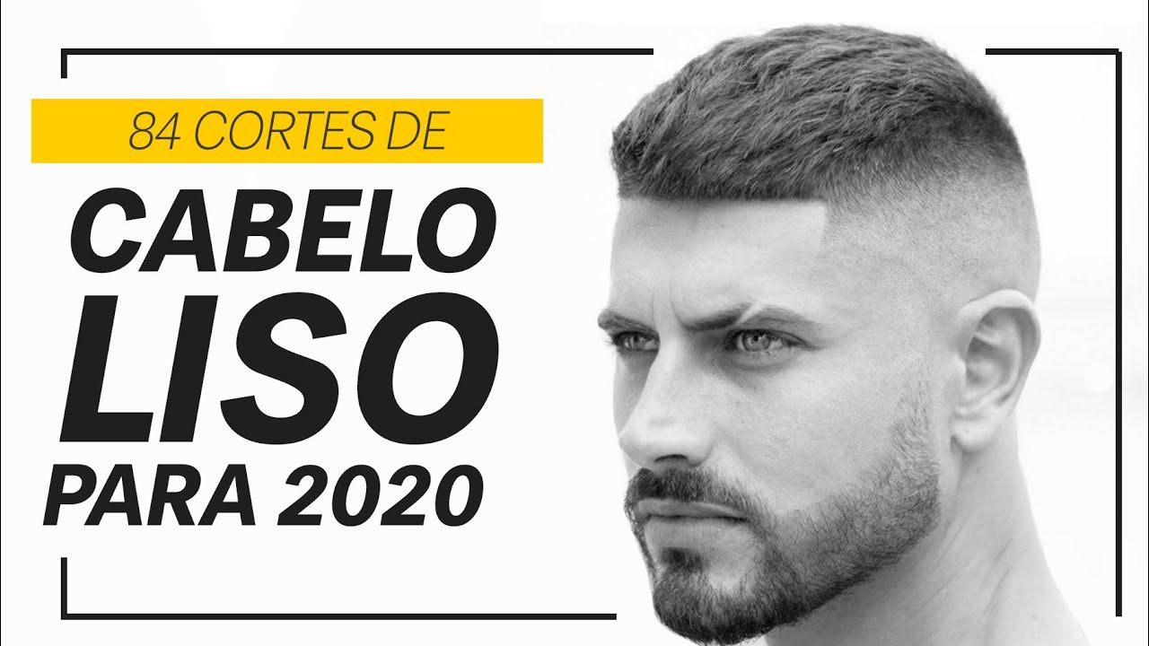 corte de cabelo masculino para cabelo liso