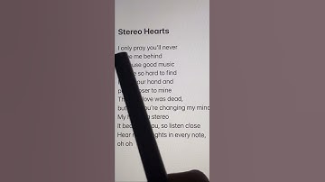 Thumbnail of Stereo Hearts! #sing #lyrics #music #stereohearts #guitar #karaoke