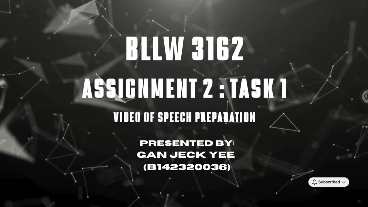 ARGUEMENTATIVE SPEECH PREPARATION VIDEO (BMID)