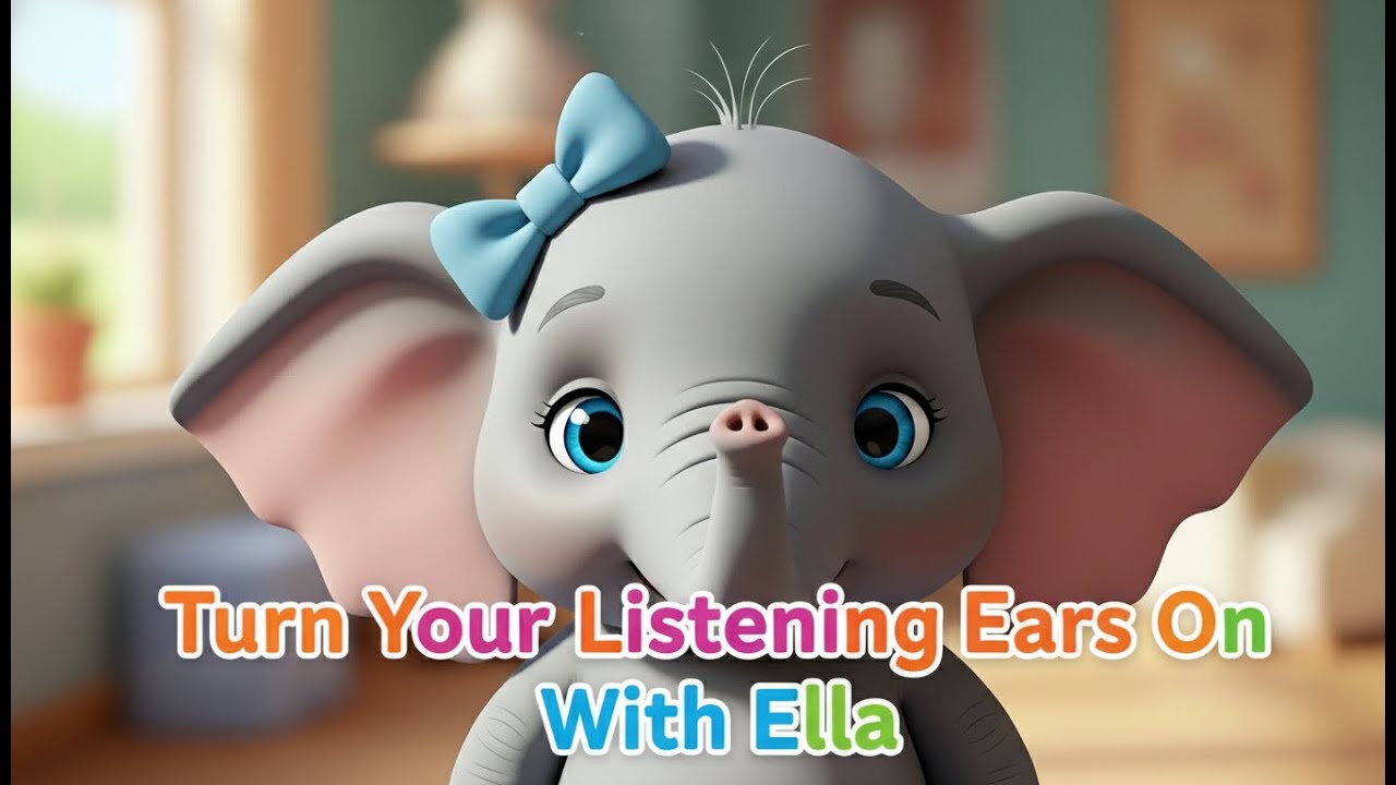 Listening Ears with Ella! 🐘 | Fun Listening Song for Kids | Tiny Paws ...