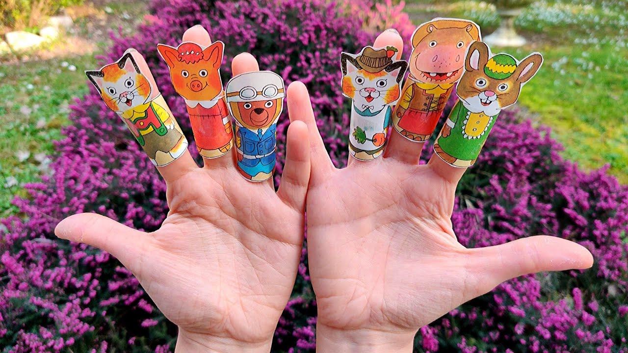 🧸 PASSATEMPI per BAMBINI: marionette di carta per dita