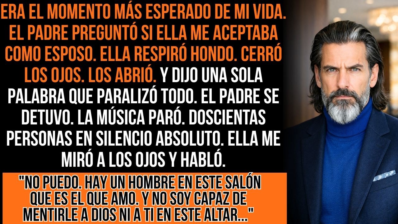 En El Altar Ella Dijo No. Luego Tomó El Micrófono Y Explicó Por Qué Delante De Todos...