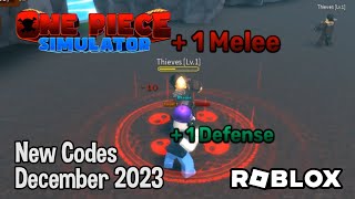 0ne Piece Simulator Codes - Roblox December 2023 