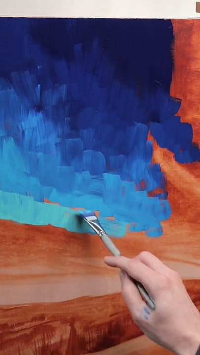 How To Blend Oil Paint Wet On Wet #Shorts