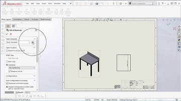 SOLIDWORKS - Custom BOM Table