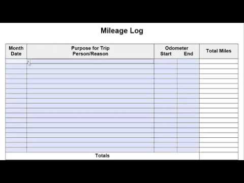 logging mileage for taxes
