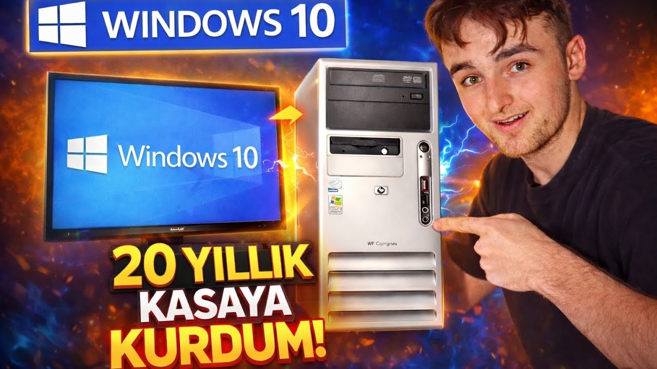 20 YILLIK KASAYA WINDOWS 10 KURDUM! 😱