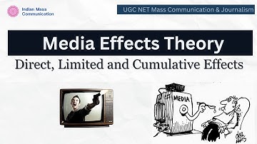 1.9 Media Effects Theories: Direct , Limited & Cumulative | UGC NET & CUET PG Mass Communication